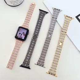 Fashion Sparkle Designer Watch Band Smart Straps for Apple Watch Band Ultra 38mm 42mm 44mm 45mm iwatch Band Series 8 9 4 5 6 7 Women Bracelet Watchband