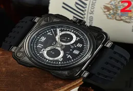 2021 Five stitches luxury mens watches All dial work Quartz Watch Top Brand Rubber belt Relogio Men fashion accessories high quali5318748