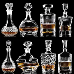 Bar Tools Crystal Glass Wine Red Bottle Cups Decanter Whiskey Liqour Pourer Home Vodka Beer Jar Jug JR 231130