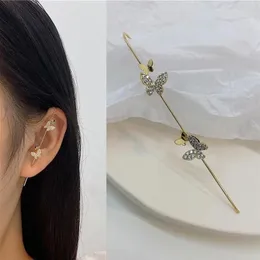 1 adet yeni kulak sargısı paletli kanca küpeleri kadınlar için bohem kristal zirkon saplama küpeleri kadın nişan takı hediyeleri whole218c