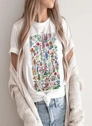 Women039s TShirt Vintage Wild Flower T Shirt Boho Chic Floral Print Women TShirts Cute Ladies Tops Aesthetic Cottagecore Clot3373194