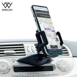 XMXCZKJ Universal Car Phone Holder DD 슬롯 스탠드 마운트 모바일 지원 휴대 전화 스마트 폰 홀더 iPhone X 8 7S C1282M