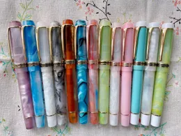 Fountain Pens All Color Kaigelu 316 Smooth Acrylic Fountain Pen EF/F Nib Beautiful Marble Amber Pattern Ink Pen Writing Gift Office Business 231201