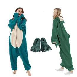 Mulheres Pijamas Extra Grande XXL 180-200cm Snorlax Mulheres Pijamas Onesies Adulto Cartoon Macacão Traje Halloween Animal Guaxinim Kigurumi 231130