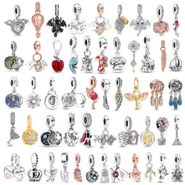 100% Authentic 925 Silver Charms Fit Pandoras Bracelets European and American Style Beads Womens DIY Making Pandents Luxury Jewelr241G