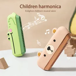 Keyboards Piano 16 Children Holes Harmonica Montessori Education Toy Baby Enlightenment Musical Wind Instrument Silicone Kid 231201