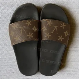 MULE WATERFRONT Women Slippers Designer Sandals Shoes Womens Slipper Summer Wide Flat Slippery Thick Fashion Rubber Slipper Men Flip Flops 35-47