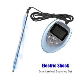 Sex Toy Massager Electric Shock 5mm urinrörslingande penisplugg för män kuk pluggar kateter ljud man leksaker 18