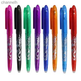 Jel Pens 8 Renk Silinebilir Jel Kalem 0.5mm Kawaii Kalem Öğrenci Yazma Yaratıcı Çizim Araçları Ofis Okul Kırtasiye YQ231201