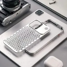 Metalowa obudowa z rozpraszaniem ciepła dla iPhone'a 13 12 14 15 Pro Max 15 Plus luksusowy zapach zdejmowany aluminiowy chłodzenie pokrywa telefonu