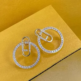 Luxury Stud Big Gold Hoop Earring Designer earrings for women ear studs set Designer Jewelry earring Valentine Day Gift engagement for Bride Earrings set gift