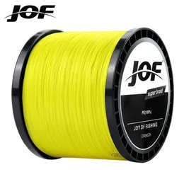 Linha trançada JOF 8 fios 300M 500M 1000M PE Linha de pesca trançada 22-88LB Linha de pesca suave e durável adequada para pesca de carpa 231201