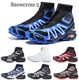 2021 Snowcross CS Trail Winter snow boots white Black Volt Blue Red red sock Chaussures Mens Trainers Winter Snow Boot shoes1611122