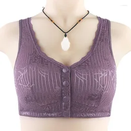 Bras Women Casual Lace Front Buckle Underwear U Back Bra Seamless Soft Push Up Lingerie Female Breathable Sports Bralette Mujer