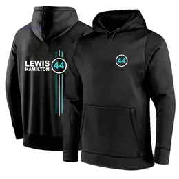 Mens Hoodies 2023/2024 Ny F1 Formel One Racing Team Sweatshirts Driver Lewis Hamilton Digital 44 Print Spring Autumn Men Shirt Cotton Solid Color Pullover Swe G5JL