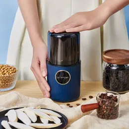 1pc Powerful 200W Electric Coffee Bean Grinder with Brush and Removable Stainless Steel Bowl - Perfect for Spices, Herbs, Nuts, and More - Push-Button Control