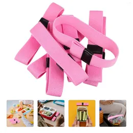 Dinnerware Upkoch Bento Box Accessories 8Pcs Strap Lunch Band Colored Straps Stretchable