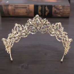 2021 Gold Princess Headwear Chic Bridal Tiaras Accessories Stunning Crystals Pearls Wedding Tiaras And Crowns 12175197h