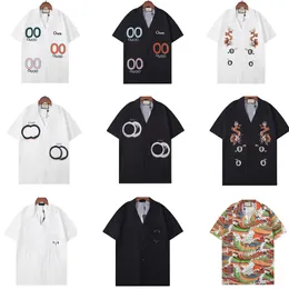 디자이너 남자 셔츠 새로운 인쇄 패션 비즈니스 캐주얼 짧은 슬리브 셔츠 브랜드 남자 슬림 셔츠 브랜드 의류 m-3xl-hsc2