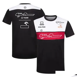 Vestuário de motocicleta F1 Camisetas Forma 1 Racing Team Verão Mangas Curtas Ventilador Personalizado Plus Size Secagem Rápida Respirável 2022 Drop Delivery A Dhybv