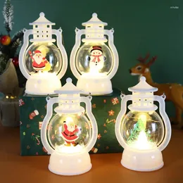 Christmas Decorations Portable Small Oil Lamp Luminous Elderly Night Gifts Desktop Ornaments