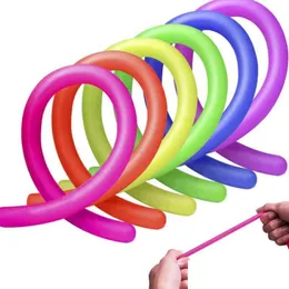 Dekompressionsspielzeug, dehnbare Schnur, Neon, flexibel, 26 x 1 cm, elastische Schnüre, Seil, sensorisches Entpacken, Kinder-Neuheitsspielzeug, Drop-Lieferung, Geschenke, Gag Dhayi