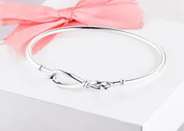 2020 Ny Mother039 Day Armband 100 925 Sterling Silver Infinity Knot Bangles Armband For Women Fit Beads Charms Diy Jewelry4386010