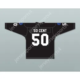 Custom Onyx React 50 Cent 50 Hockey-Trikots Neue Top-S-M-L-XL-XXL-3XL-4XL-5XL-6XL