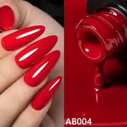 Nagelgel heallor 10 ml gel nagellack röd färg semi permanent gel lack för jul nagelkonst bas top coat uv nagellack 231202