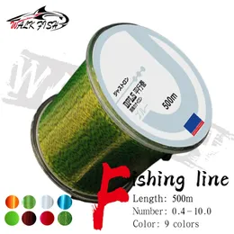 Línea trenzada WALK FISH Línea de pesca de 500 m Todo para en verano Monofilamento súper fuerte Aparejos de nailon Fluorocarbono marino 2-35 lb Productos de Japón 231201