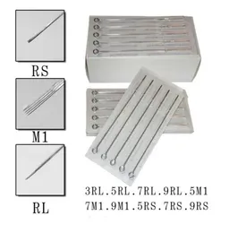 50pcs混合使い捨てタトゥーニードル3rl 5rl 7rl 9rl 5rs 7rs 9rs 5m1 7m1 9m1アソートタトゥーニードル高速epack7634945