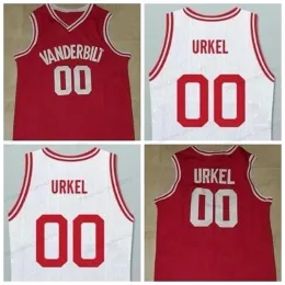 Nikivip Custom Retro Steve Urkel 00 College Basketball Jersey Uomo Ed Bianco Rosso Qualsiasi Taglia 2XS-5XL Nome e Numero