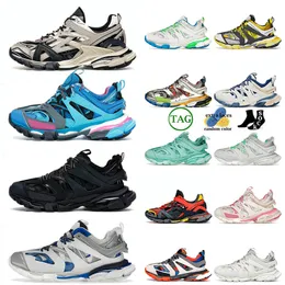 2024 Top Designer Shoes Triple S Track 3 3.0 أحذية غير رسمية شفافة النيتروجين من منصة خارجي خارجي خمر متسكعون للنساء المدربين مع مربع