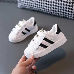 Tênis infantis tênis crianças design de moda branco antiderrapante sapatos casuais para meninos meninas gancho respirável tênis criança sapato ao ar livre t231202