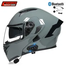 Motorcycle Helmets Full Face For Motorcycles Electric Motorbike Secure Helmet Carrying Bluetooth Earphones Cycling Equipment