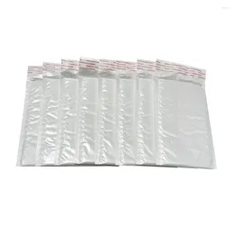 Sacos de armazenamento 100 pçs / lote bolha envelope saco branco auto selo mailing envelopes acolchoados para preenchido