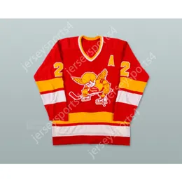 Custom 1976-77 WHA MINNESOTA FIGHTING SAINTS BILL BUTTERS 2 HOCKEY JERSEY NEU oben genäht S-M-L-XL-XXL-3XL-4XL-5XL-6XL