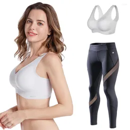 Aktive Sets RION Frauen Sport Set Gym Yoga Bh Leggings Anzug Nahtlose Workout Kleidung Hohe Taille Hosen Im Freien Atmungsaktive Weibliche Trainingsanzug