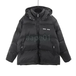 Mens Down Parka Winter Jacket Womens Down Coat Outdoor Fashion Märke Huva ner varm jacka S-XL