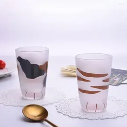 Винные бокалы 1 ПК Творческая теплостойкость тусклой польская чашка подарок вручную для домашнего офиса барная кружка стеклянная посуда Drinkware