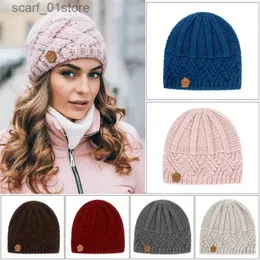 Beanie/Skull Caps New Knitted Hat Woolen Yarn Men's Women's Vintage Style Beanies Diamond Plaid Autumn Winter Woolen Hat Warm Accessoriesl231202