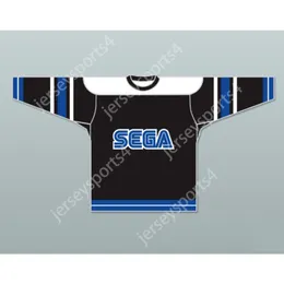 Anpassad SEGA Hockey Jersey alla spelare eller nummer nya toppstitched S-M-L-XL-XXL-3XL-4XL-5XL-6XL