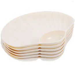Dinnerware Sets 6 Pcs Dumpling Plate Containers Platter Square Plates Serving Trays Pp Dishes Child Kid