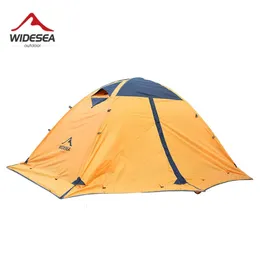 Tält och skyddsrum Widesa Tält Double Camping Waterproof Sun Shelter Portable Canopy Outdoor Travel Family Fishing Beach Aluminium Rod 231202