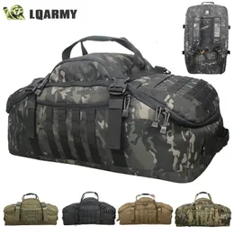 Outdoor Bags LQARMY 40L 60L 80L Men Army Sport Gym Bag Military Tactical Waterproof Backpack Molle Camping Backpacks Sports Travel 231202