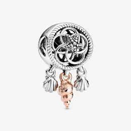 Nuovo arrivo 925 sterling silver openwork conchiglia dreamcatcher fascino adatto originale europeo braccialetto di fascino gioielli di moda accessor1950