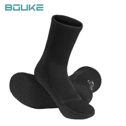 Sportstrumpor 3mm Neopren Diving Socks Icke-halk Vuxen Varma Wetsuitskor Dykning Surfing Boots For Men Womens Swimming 231201