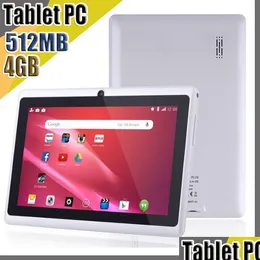 Tablet Pc 20X 7 pollici capacitivo Allwinner A33 Quad Core Android 4.4 Doppia fotocamera 4Gb 512Mb Wifi Epad Youtube Facebook Drop Delivery Com Dhqlr