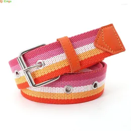 Belts Factory Direct Pin Buckle Canvas Belt Men And Women Students Sports Leisure Outdoor Ethnic Style Jeans 120CM Cinturon