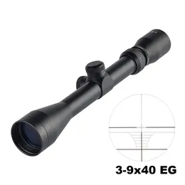 Taktyczny 3-9x40 EG Optyczne karabiny polowań na dalekie odległość do strzelania do karabinu powietrznego Airsoft pneumatyka Rimfire .22LR